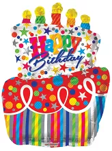 Fóliový balónik Torta s ozdobou 91cm