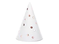 Čiapočky "Rosegold bodky" 6ks