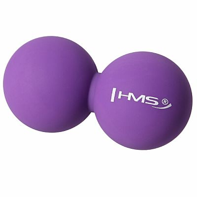 Dvojitá masážna lopta HMS BLC02 fialová - Lacrosse Ball