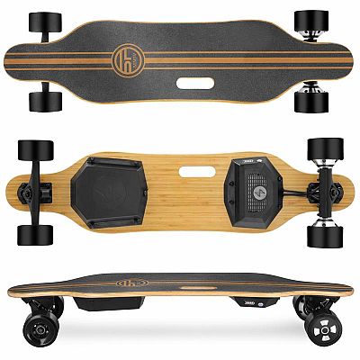 Spokey E-LONGBAY Elektrický longboard, batéria 4 Ah