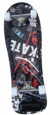 ACRA Skateboard farebný S2-čierny
