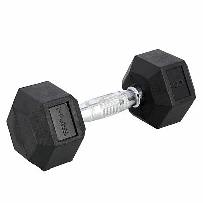 Čierna hexagonálna jednoručka HMS 8 kg