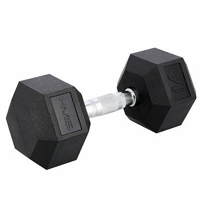 Čierna hexagonálna jednoručka HMS 14 kg