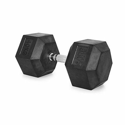 Čierna hexagonálna jednoručka HMS 40 kg