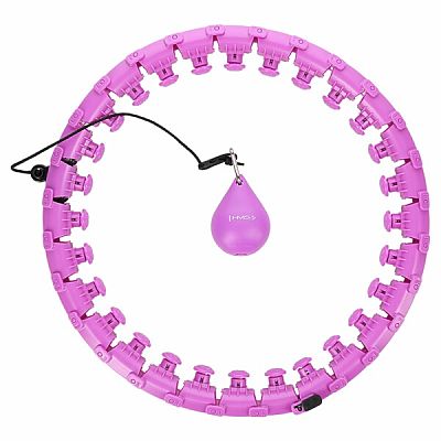 Masážna hula hoop HMS HHW12 plus size so závažím fialová