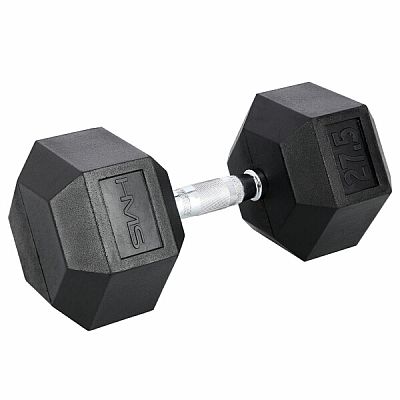 Čierna hexagonálna jednoručka HMS 27,5 kg
