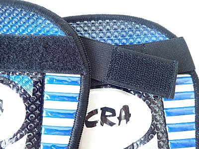 Futbalové chrániče holení F9101 veľ. L modré