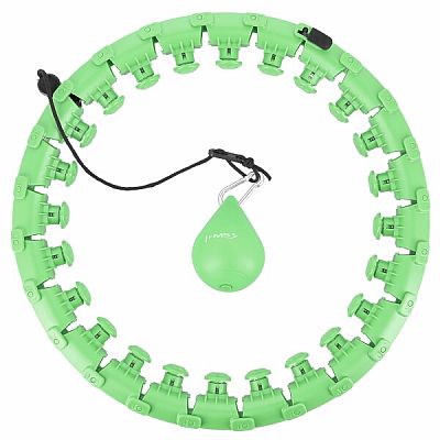 Masážna hula hoop HMS HHW12 plus size so závažím zelená