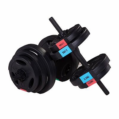 Jednoručné, nakladacie činky HMS SG40, 42 kg