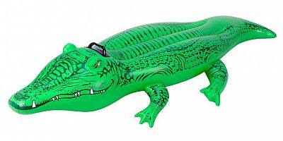 Plávajúce krokodíl Intex 58546 nafukovacia zelený 168x86 cm