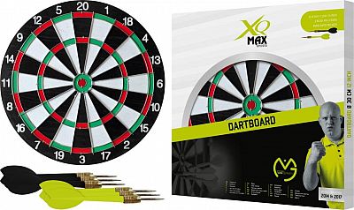 Šípky s terčom XQ-MAX MVG Dartboard 30 cm - SET