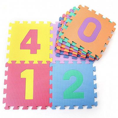 Detská hracia podložka s číslami Sedco 30x30x1,2 cm - 10ks