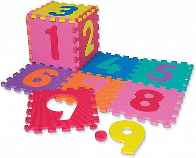 Detská hracia podložka s číslami Sedco 30x30x1,2 cm - 12ks