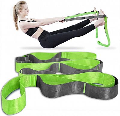 Popruh na jogu YOGA SEDCO STRETCH STRAP 220x3,8 cm