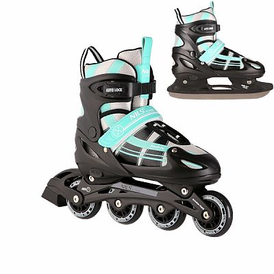 Korčule NILS Extreme NH18366A 2v1 čierno-zelené