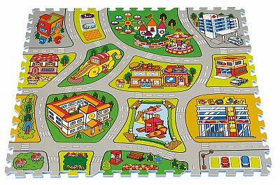 City mapa penové puzzle - TM-011