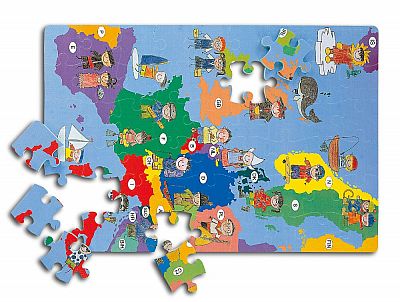 Mapa Európy penové puzzle - PN 190P