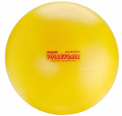 Lopta Volejbal Gymnic 22cm - žltá