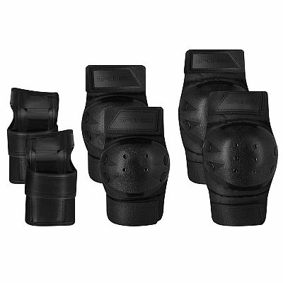 Spokey SHIELD PRE 3dielna sada chráničov pre dopelých, čierne, veľ. XS-XL