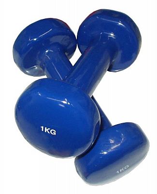 ACRA aerobikové činky jednoručné 2 x 1kg
