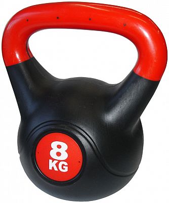ACRA Činka kettlebell s cementovou náplňou - 8 kg