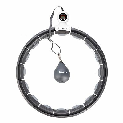 Masážna hula hoop HMS HHM15 so závažím, magnetmi a počítadlom čierna