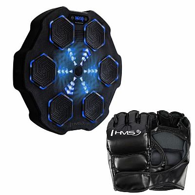 Elektronický boxerský terč HMS TB02 s LED, Bluetooth a rukavicami (Music Boxing Machine)