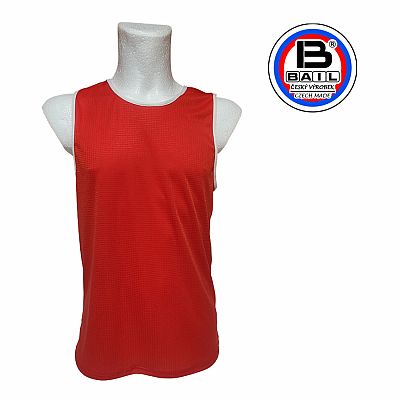 Boxerské tielko pánske BAIL RED, Polyester