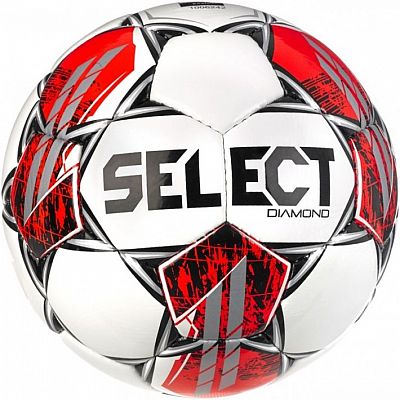 Futbalová lopta Select FB Diamond bielo červená