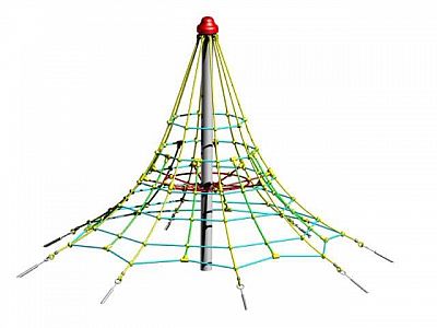 Lanová pyramída SC - výška 2,5 m, výška pádu 1,0 m, 8 zámkov