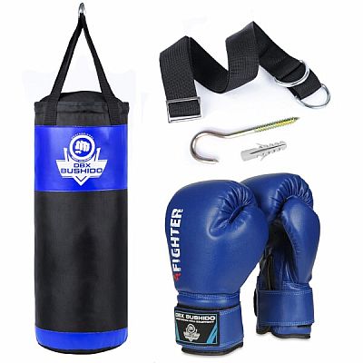 Súprava pre tréning boxu DBX BUSHIDO DBX Kids60.2 modrá