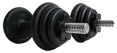 ACRA nakladacia činka jednoručný set 2 x 5 Kg (10kg) pogumované