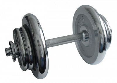 ACRA Nakladacia činka jednoručná, chrómová 17 kg - 25 mm