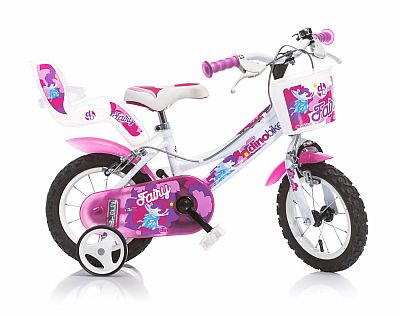 Dino 126 Fairy biela+ružová potlač 12"