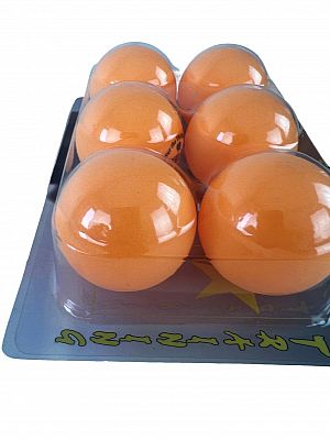 Acra základné loptičky na stolný tenis - oranžové 6ks