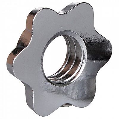 Uzáver chrómový na tyč činky 30 mm