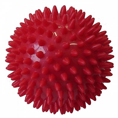 Loptička masážny priemer 9 cm červený D26