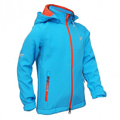 Softshellová detská modrá bunda 4F 158