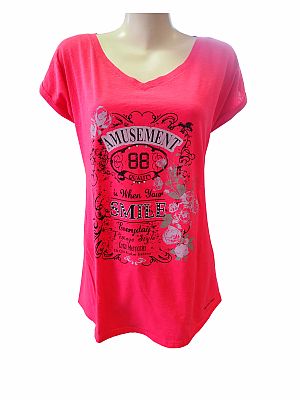 Dámske tričko Astrolabio ružové