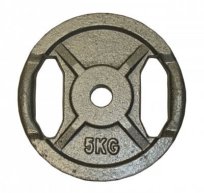 Liatinový kotúč s úchopmi 5kg - 25 mm