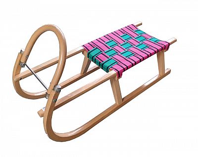 Acra sane 95 cm drevené A204 - ružovo-zelené