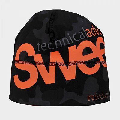 Čiapka Sweep Sport SCP011 maskáč šedý/oranžová fluo
