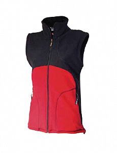 Dámska termo vesta BETULA-červenočierna