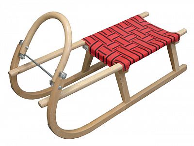 Sane drevené 95 cm červené A204