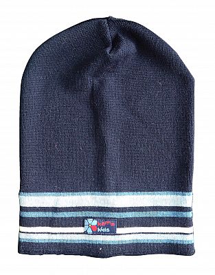 Kama B43 Detská pletená Merino čiapka modrá uni