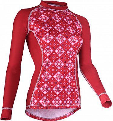 Termovel Dámske tričko PCE LONG W 07 červené veľ. S