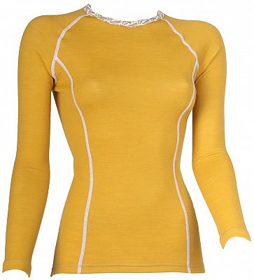 TERMOVEL Dámske tričko WOOL DLR W žlté veľ. S