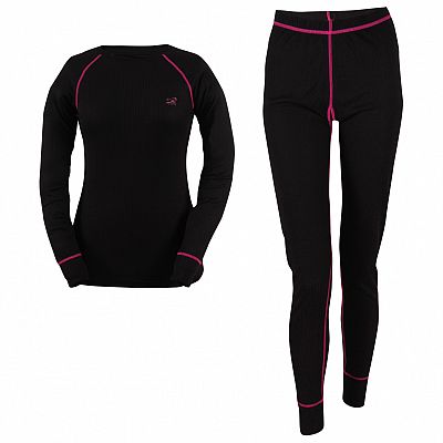 2117 of Sweden Dámsky set termobielizne čierno/ružový veľ. 40