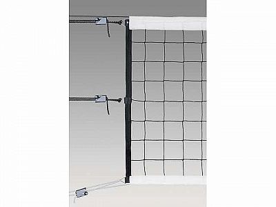 Sieť volejbal LIGA SPORT PL/3 mm, čierna, s kevlarovým lankom (dĺžka lanka 13,5 m)