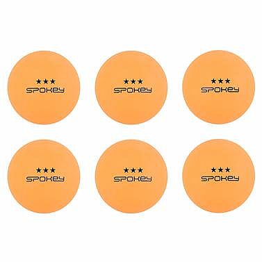 Spokey SPECIAL *** Pingpongové loptičky, 6 ks, oranžové